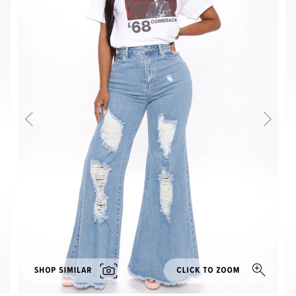 High waisted extra flare bell bottom jeans